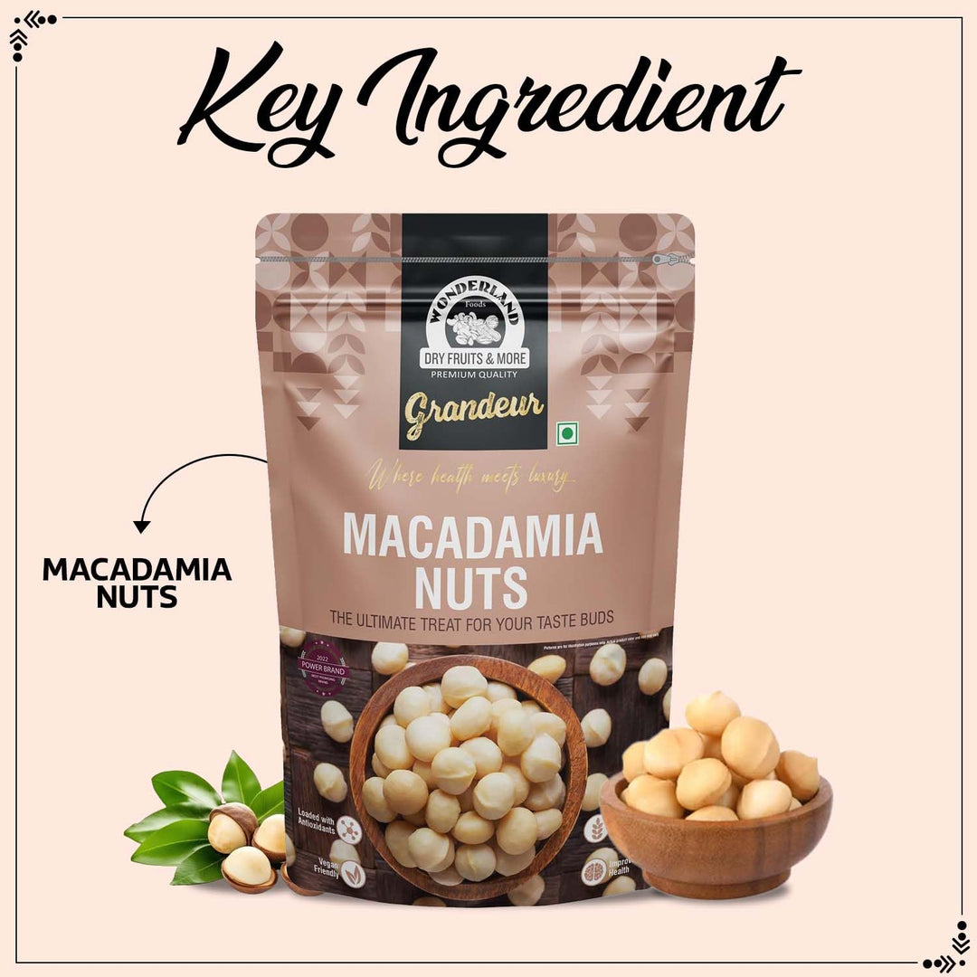 Wonderland Foods 200g Grandeur Premium Macadamia Nuts Pouch