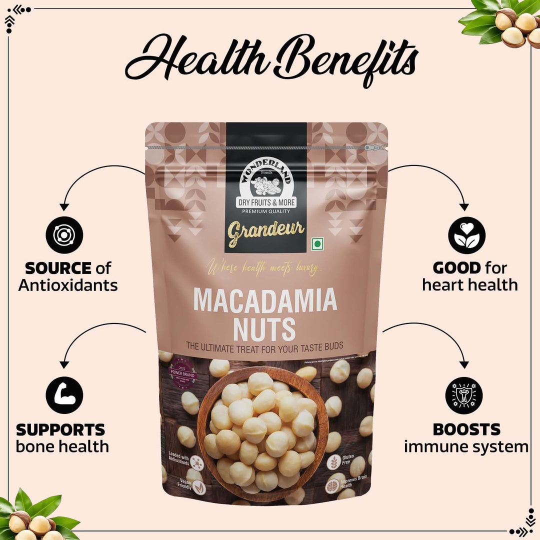 Wonderland Foods 200g Grandeur Premium Macadamia Nuts Pouch