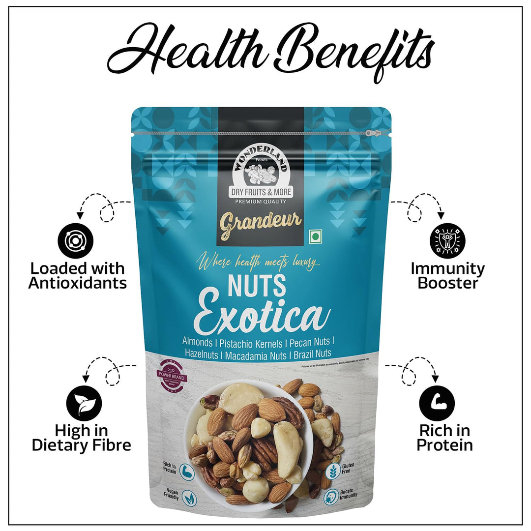 Wonderland Foods 200g Grandeur Premium Nuts Exotica Pouch