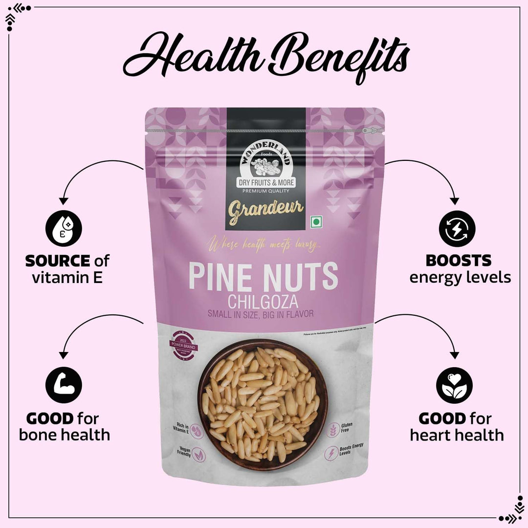 Wonderland Foods 200g Grandeur Premium Pine Nuts Pouch
