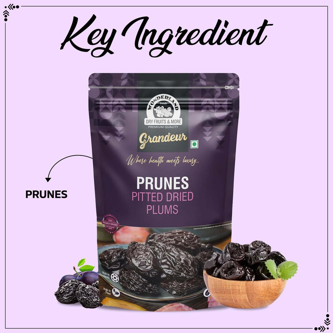 Wonderland Foods 200g Grandeur Premium Pitted Prunes Pouch
