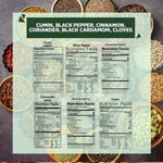 Load image into Gallery viewer, Wonderland Foods 600g (100g X 6) Whole Spices Premium Combo of Cumin, Black Pepper, Cinnamon, Coriander, Black Cardamom &amp; Cloves Pouch
