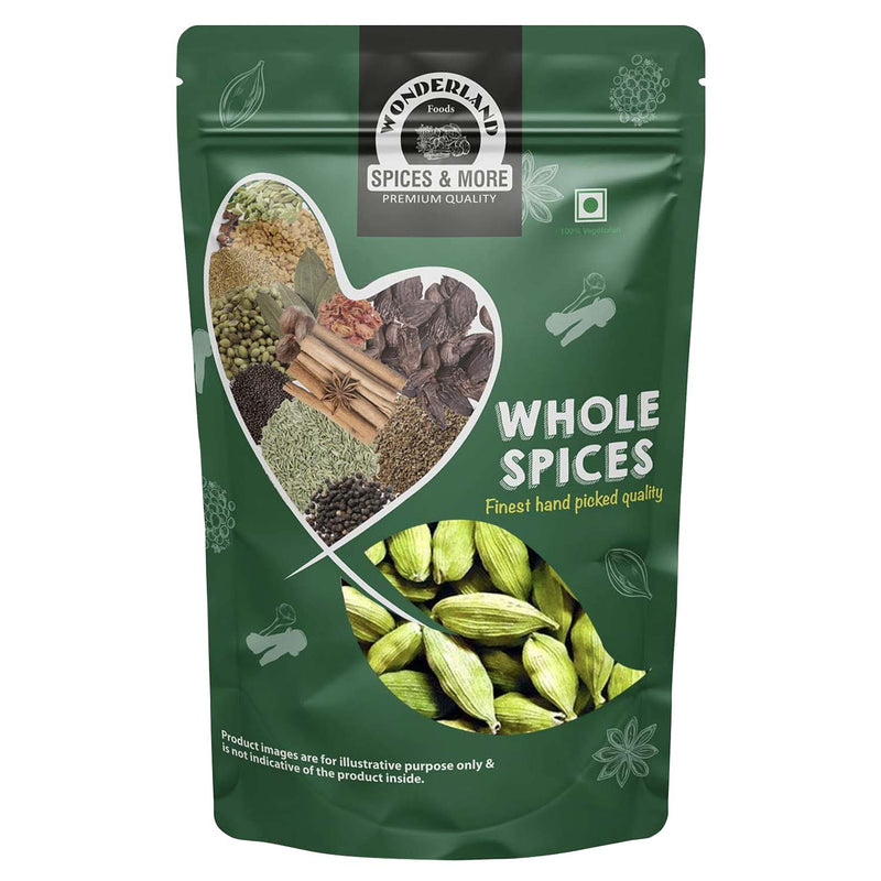 Wonderland Foods 100g Whole Cardamom Green Choti Elaichi