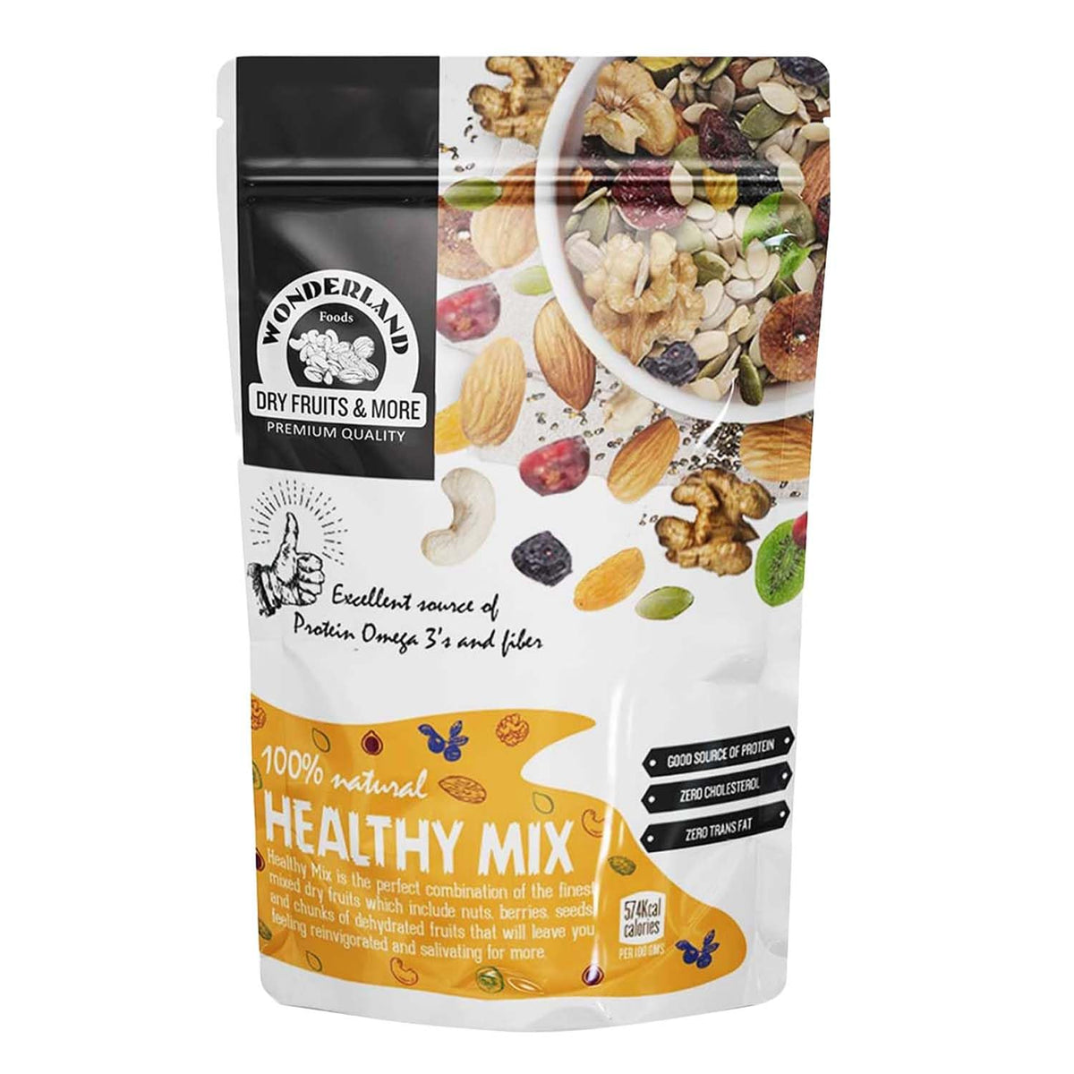 Wonderland foods 200g premium healthy mix pouch