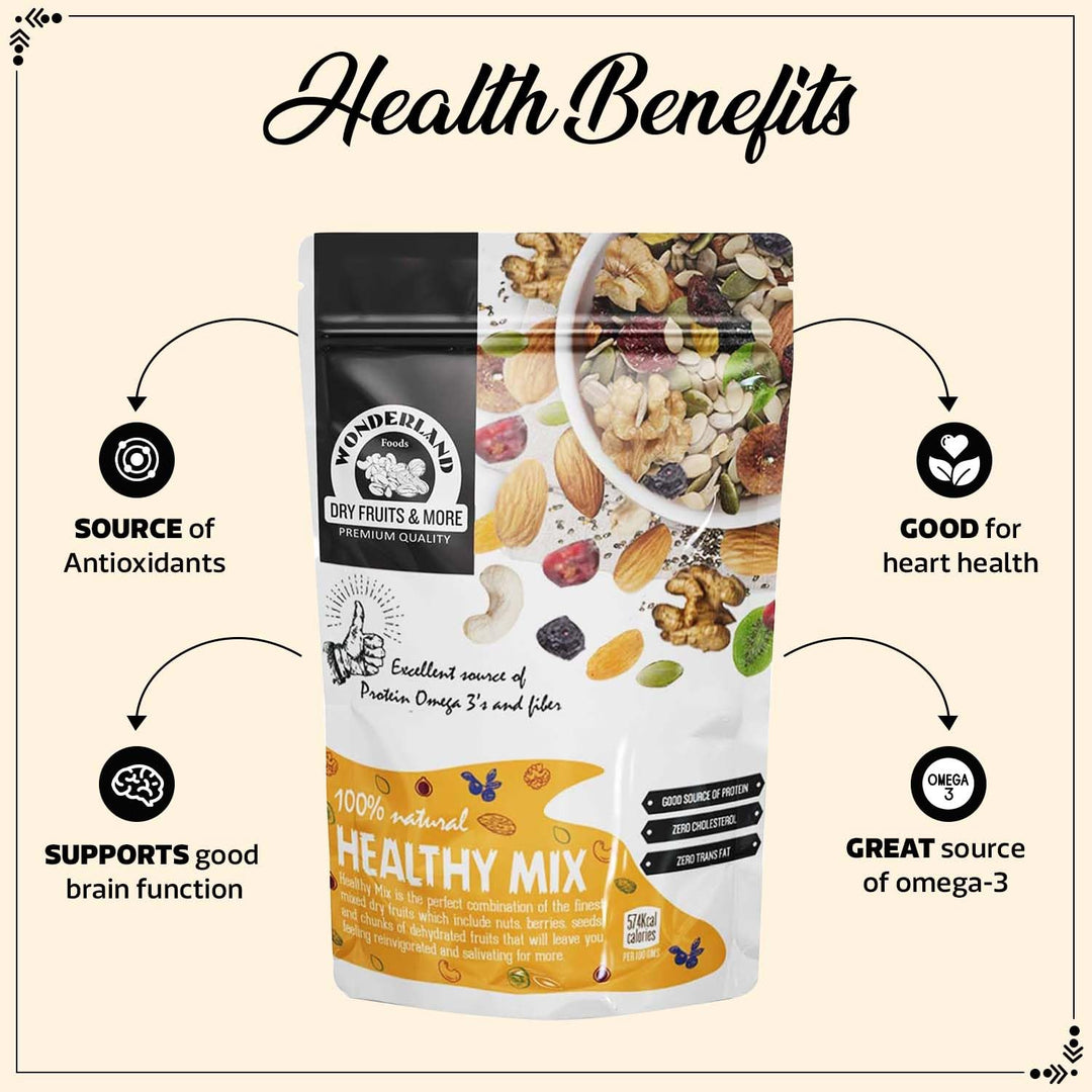 Wonderland Foods 200g Premium Healthy Mix Pouch