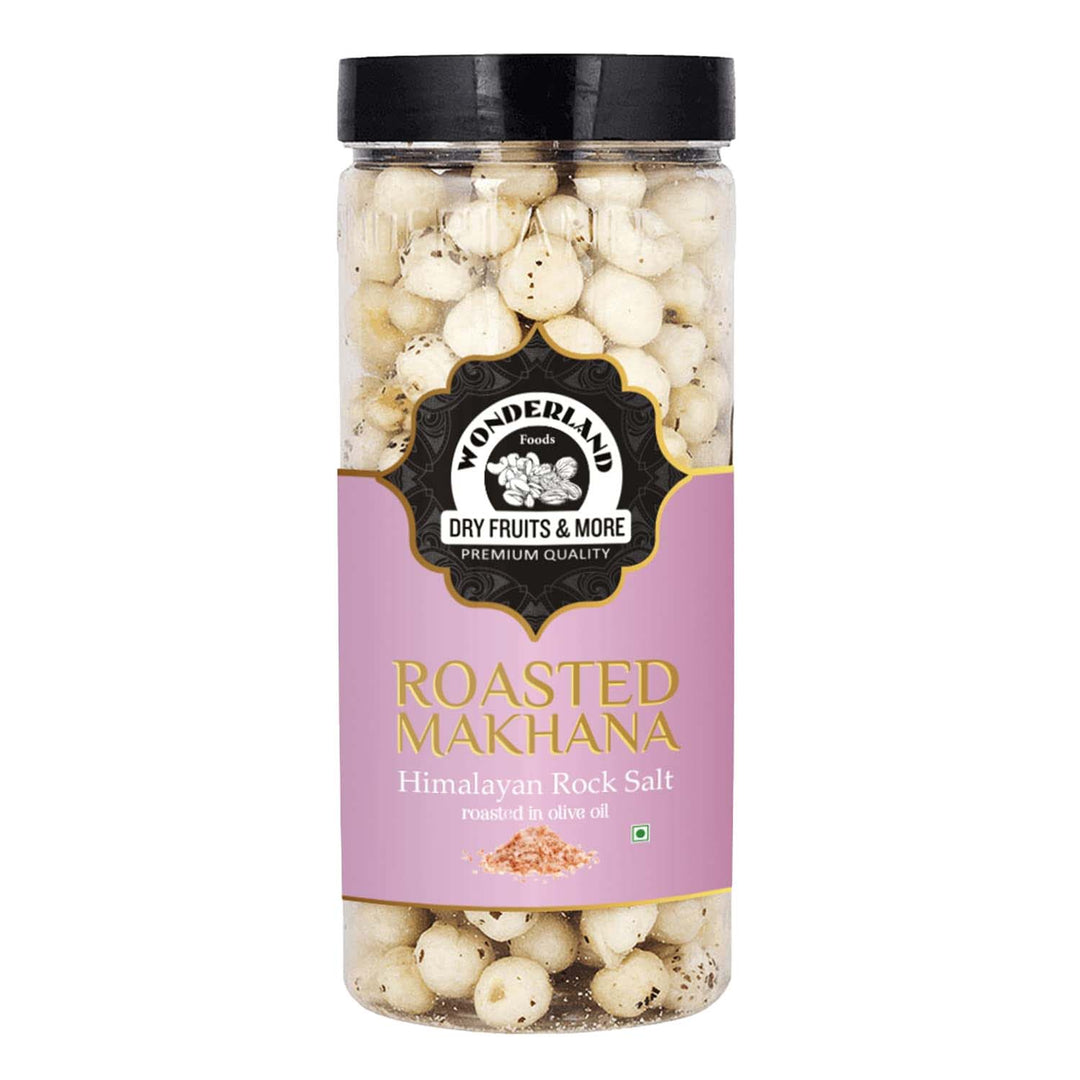 Wonderland Foods 100g Himalayan Rock Salt Makhana (Foxnut) Jar