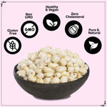 Load image into Gallery viewer, Wonderland Foods 100g Himalayan Rock Salt Makhana (Foxnut) Jar
