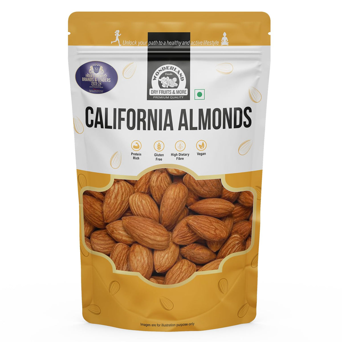 Ind almonds 500g pouch 1