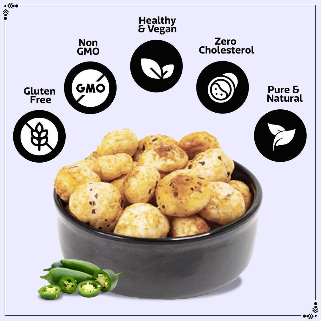 Wonderland Foods 100g Jalapeno Makhana (Foxnut) Jar