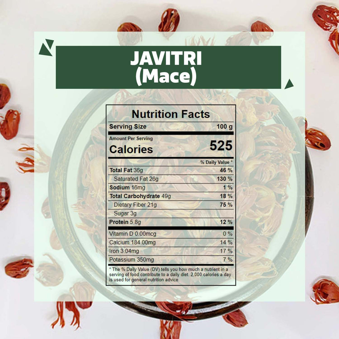 Wonderland Foods 250g Whole Spices Javitri (Mace) Spice Pouch