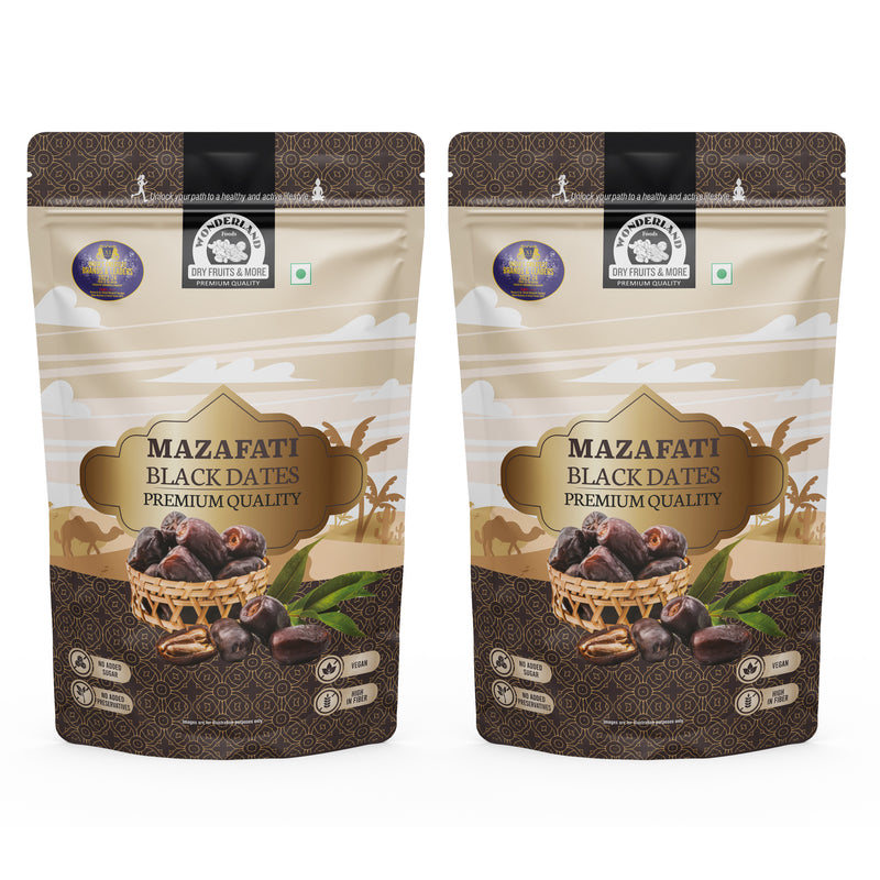 Wonderland Foods 800g (400g X 2) Premium Mazafati Dates Pouch