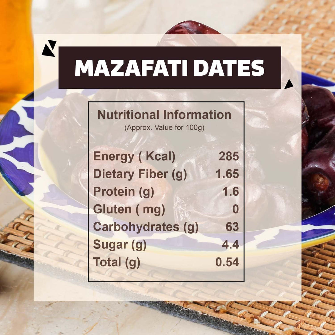 Wonderland Foods 800g (400g X 2) Premium Mazafati Dates Pouch