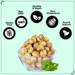Load image into Gallery viewer, Wonderland Foods 100g Mint Chatpata Makhana (Foxnut) Jar

