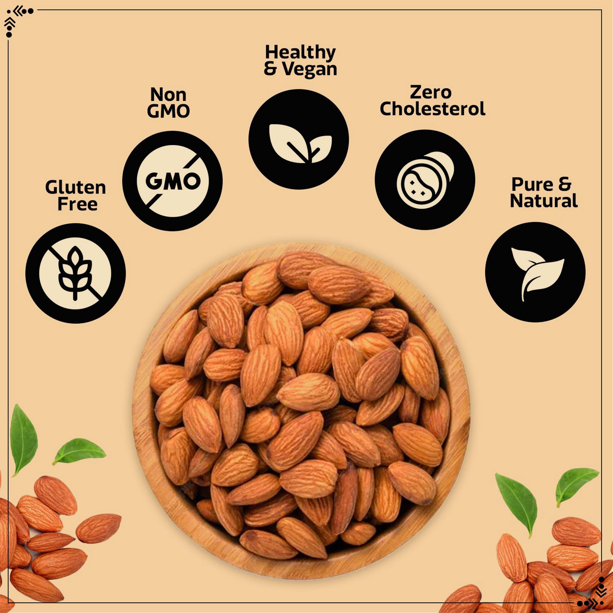 Wonderland Foods 200g Premium California NP Almonds Pouch