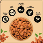 Load image into Gallery viewer, Wonderland Foods 200g Premium California NP Almonds Pouch
