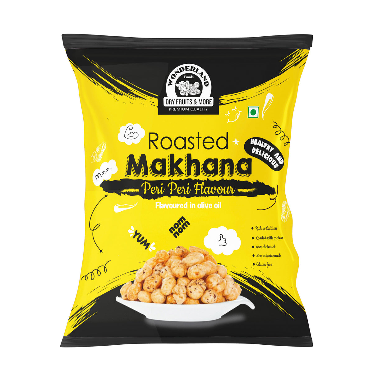 Peri peri makhana 100g pouch 1