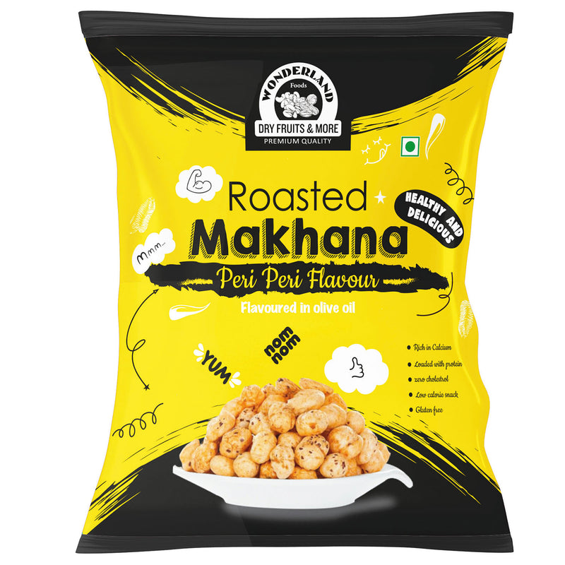Wonderland Foods 40g Peri Peri Makhana (Foxnut) Pouch