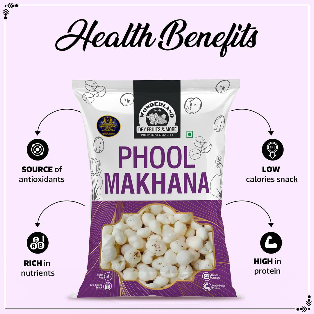 Wonderland Foods 300g Phool Makhana (Foxnut) Pouch