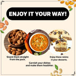 Load image into Gallery viewer, Wonderland Foods 750g (250g X 3) Premium Dry Fruits Combo of Platinum Raw Almonds, Raw Cashew &amp; Raisins
