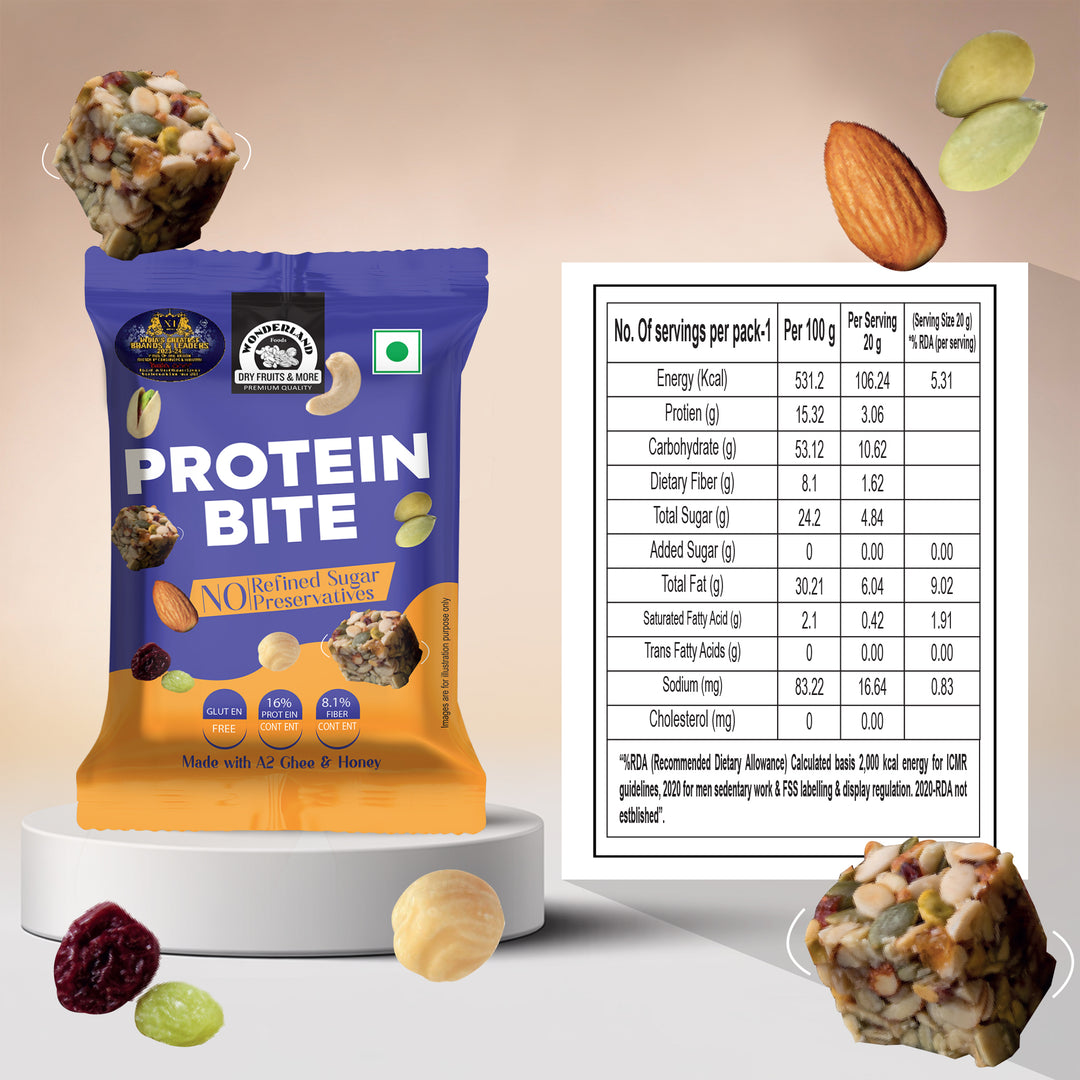 Wonderland Foods 200g Premium Protein Bite Jar