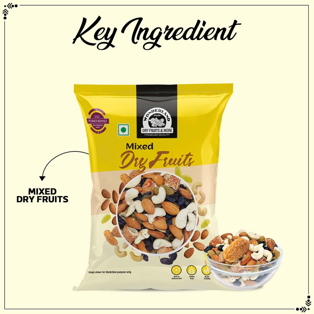 Wonderland Foods 100g Mix Dry Fruits (Panchmewa) Pouch