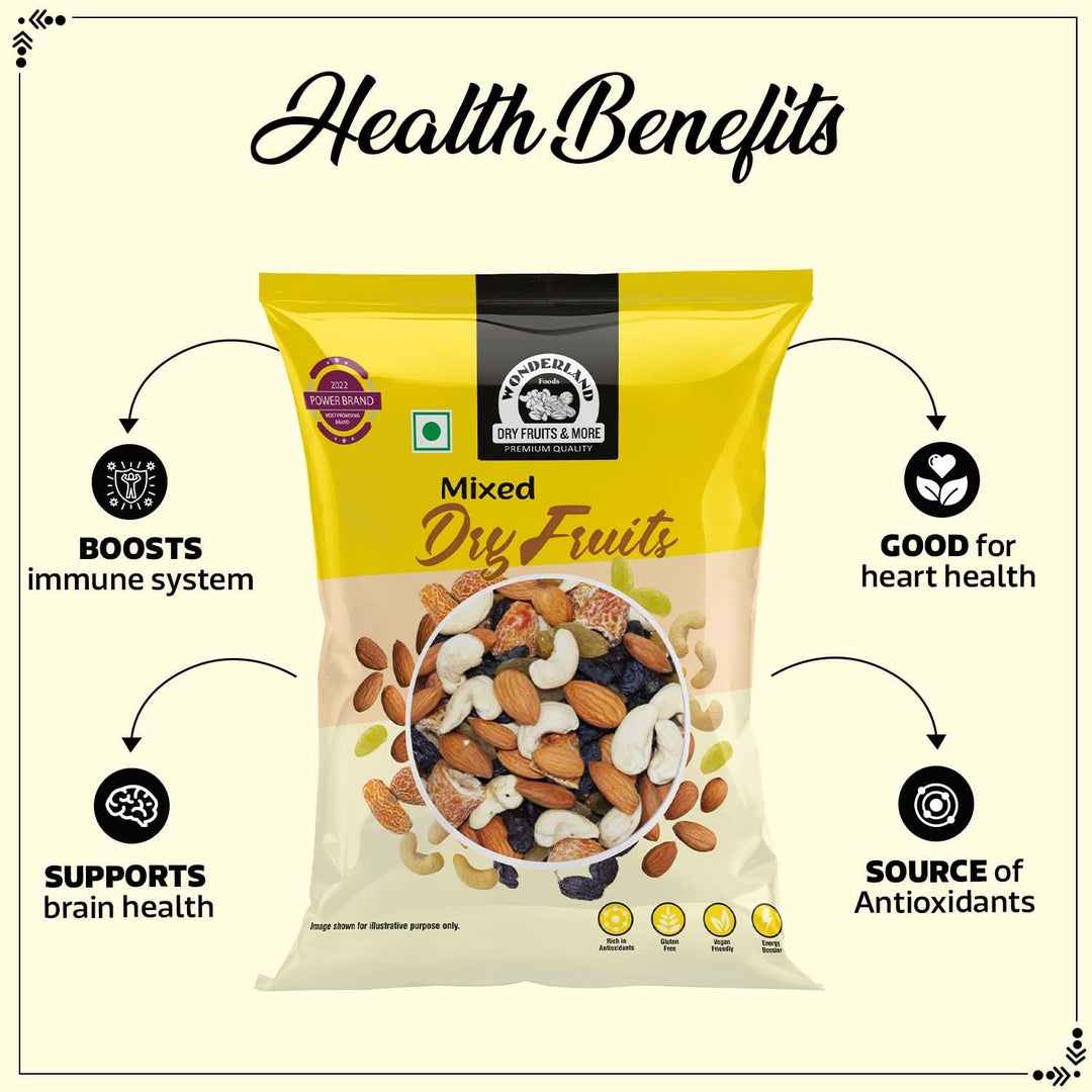 Wonderland Foods 100g Mix Dry Fruits (Panchmewa) Pouch