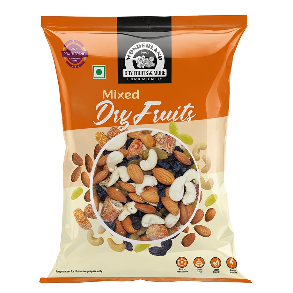 Wonderland Foods 200g Mix Dry Fruits (Panchmewa) Pouch