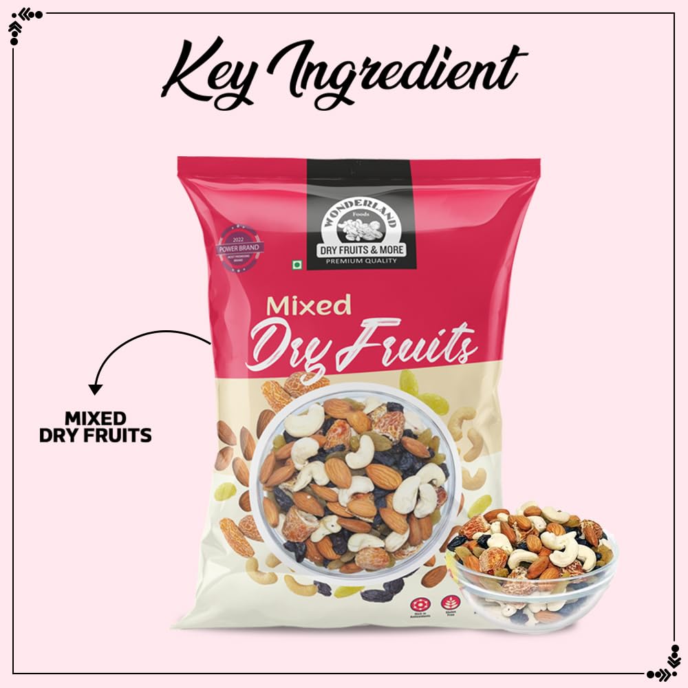 Wonderland Foods 400g Mix Dry Fruits (Panchmewa) Pouch