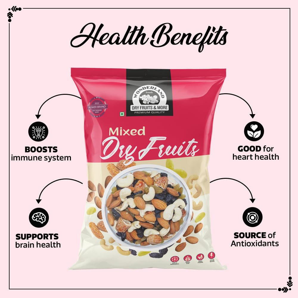 Wonderland Foods 400g Mix Dry Fruits (Panchmewa) Pouch