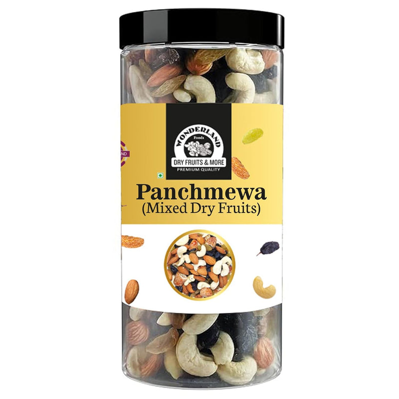 Wonderland Foods 500g Premium Mixed Dry Fruits Jar