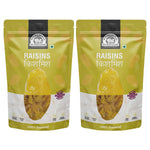 Load image into Gallery viewer, Wonderland Foods 1Kg (500g X 2) Plain Green Raisin (Kishmish) Dried Grapes Pouch
