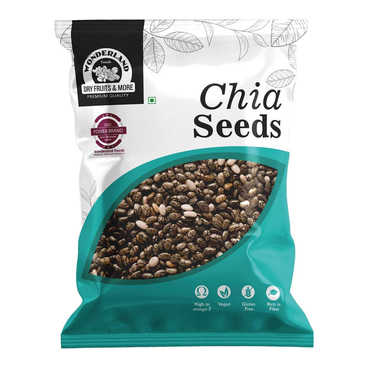 Raw chia seeds 100g pouch 1