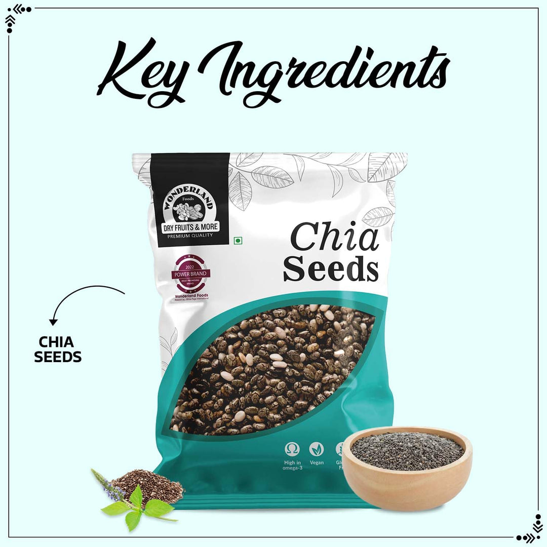 Wonderland Foods 100g Raw Chia Seeds Pouch