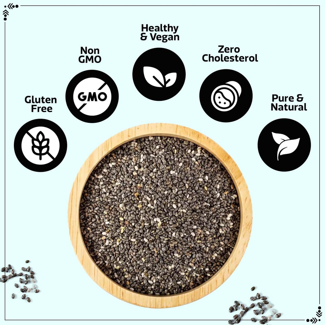 Wonderland Foods 100g Raw Chia Seeds Pouch