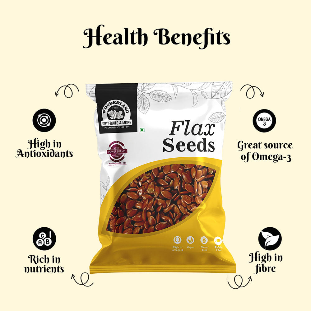 Wonderland Foods 100g Flax Seeds Alsi Seeds Pouch