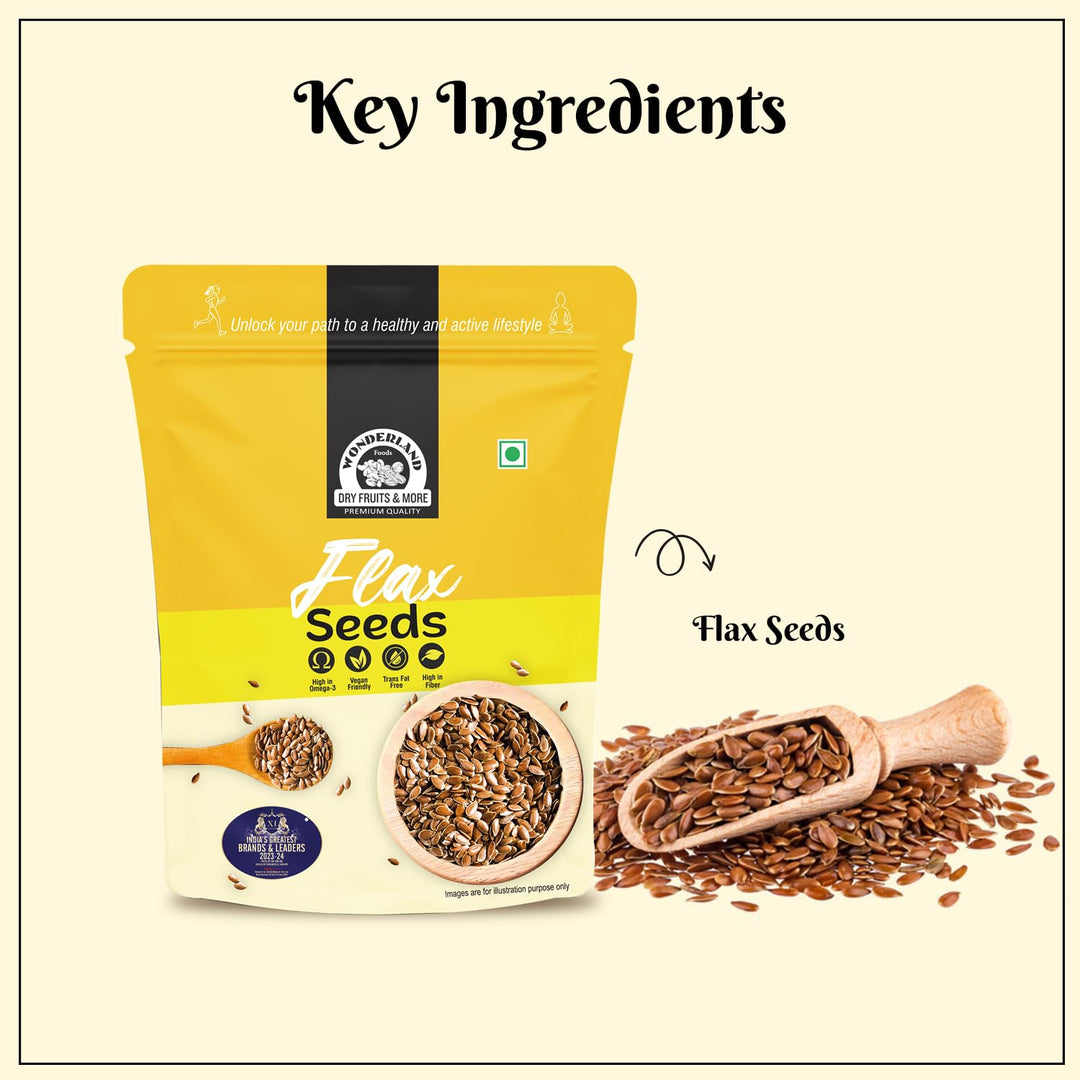 Wonderland Foods 250g Flax Seeds (Alsi Seeds) Pouch