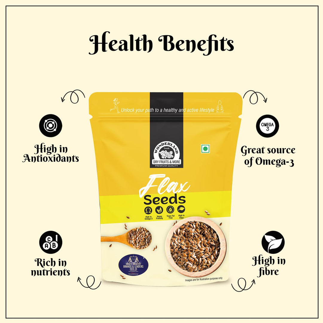 Wonderland Foods 250g Flax Seeds (Alsi Seeds) Pouch