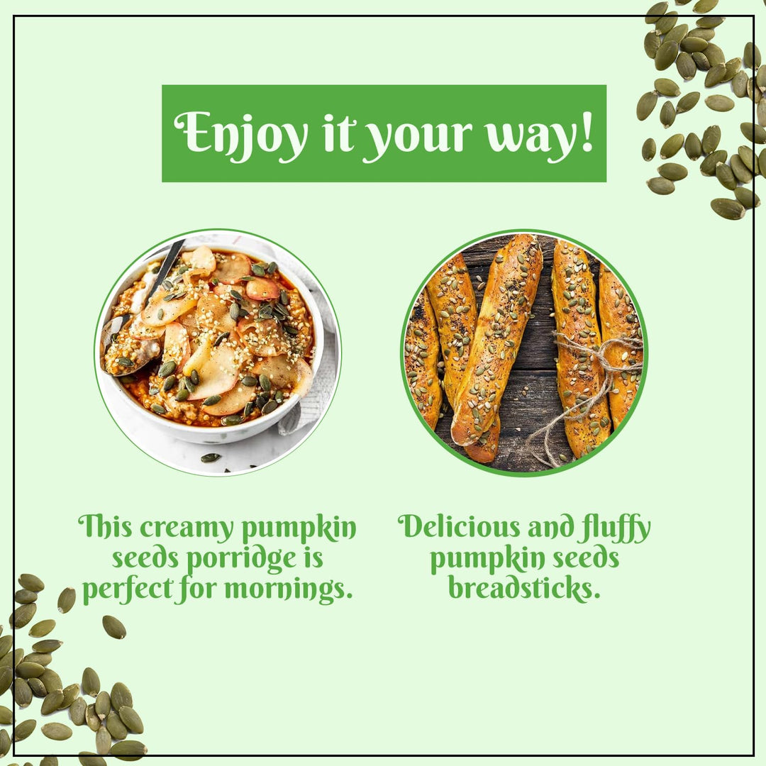 Wonderland Foods 100g Raw Pumpkin Seeds (Kaddu Seeds) Pouch