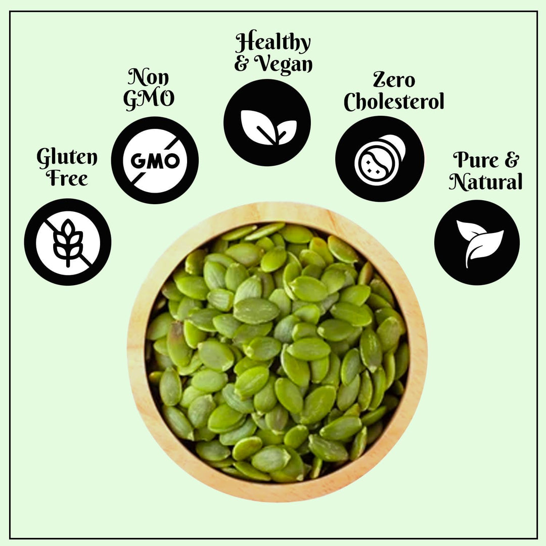 Wonderland Foods 100g Raw Pumpkin Seeds (Kaddu Seeds) Pouch