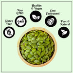 Load image into Gallery viewer, Wonderland Foods 100g Raw Pumpkin Seeds (Kaddu Seeds) Pouch
