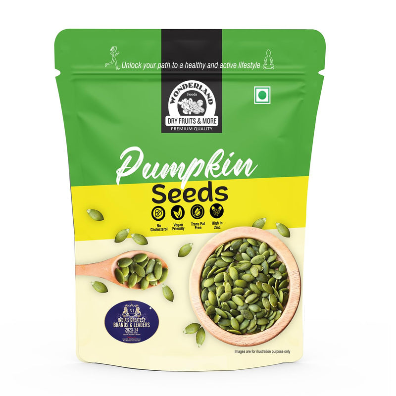 Wonderland Foods 250g Raw Pumpkin Seeds (Kaddu Seeds) Pouch