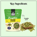 Load image into Gallery viewer, Wonderland Foods 250g Raw Pumpkin Seeds (Kaddu Seeds) Pouch
