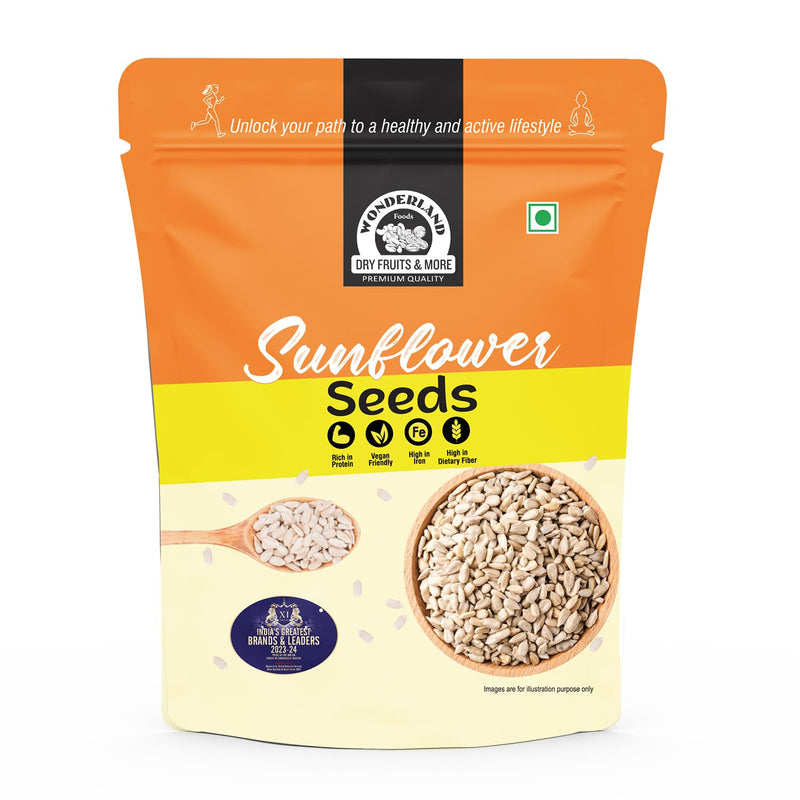 Wonderland Foods 250g Raw Premium Sunflower Seeds Pouch