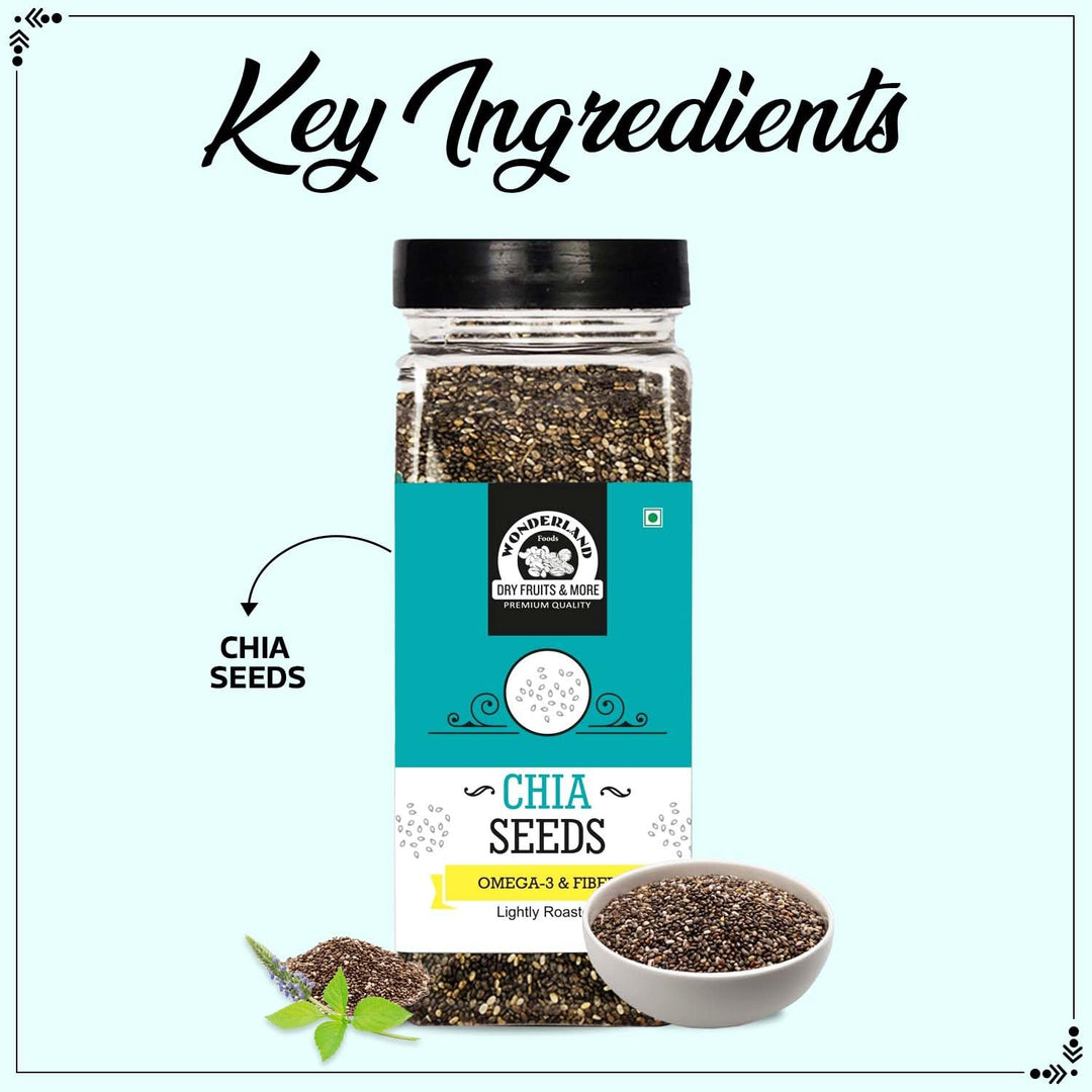 Wonderland Foods 200g Roasted Chia Seeds Jar