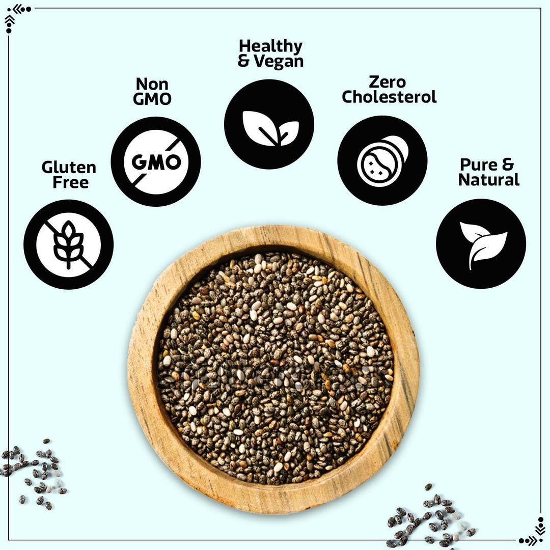 Wonderland Foods 200g Roasted Chia Seeds Jar