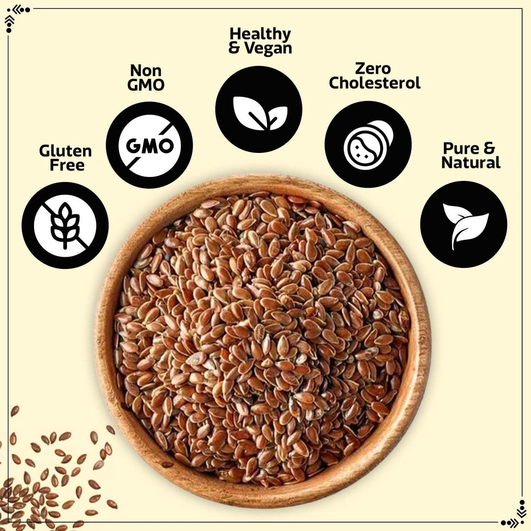 Wonderland Foods 200g Flax Seeds Alsi Seeds Jar