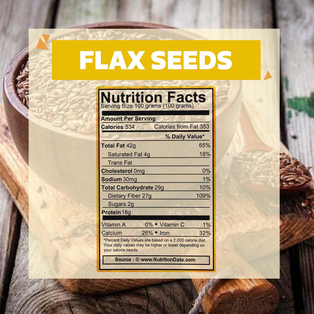 Wonderland Foods 200g Flax Seeds Alsi Seeds Jar