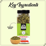 Load image into Gallery viewer, Wonderland Foods 200g Roasted Pumpkin Seeds (Kaddu Seeds) Jar
