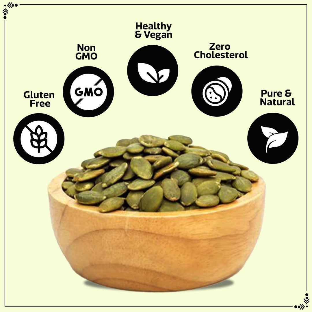 Wonderland Foods 200g Roasted Pumpkin Seeds (Kaddu Seeds) Jar