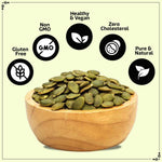 Load image into Gallery viewer, Wonderland Foods 200g Roasted Pumpkin Seeds (Kaddu Seeds) Jar
